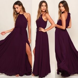 ESSENCE OF STYLE PLUM PURPLE MAXI DRESS